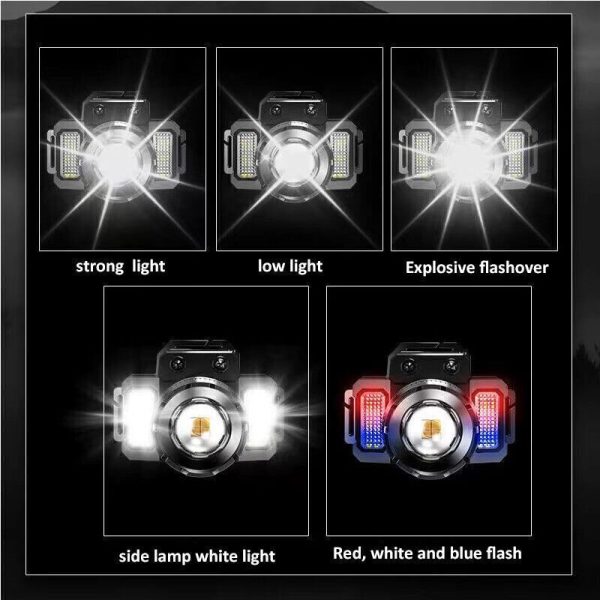900000LM LED Headlamp Rechargeable Headlight Zoomable Head Torch Lamp Flashlight - Image 13