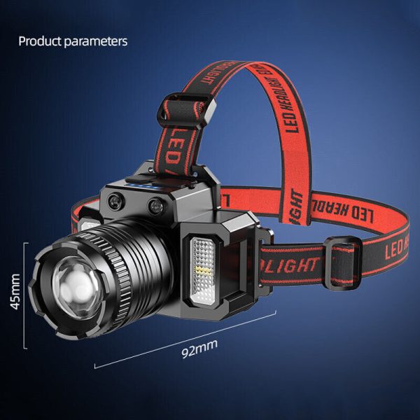900000LM LED Headlamp Rechargeable Headlight Zoomable Head Torch Lamp Flashlight - Image 14