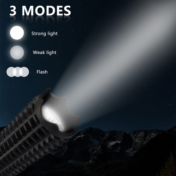 90000LM Baseball Bat LED Flashlights Waterproof Powerful Aluminium for Emergency - Image 8