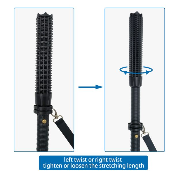 Baseball LED Flashlight Rechargeable Zoom Police Security Torch Baton Lamp Light - Image 6