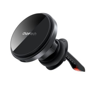 CHOETECH T204-F 15W Magnetic Car Charger Holder with LED Light (Aluminium alloy housing) - Image 1