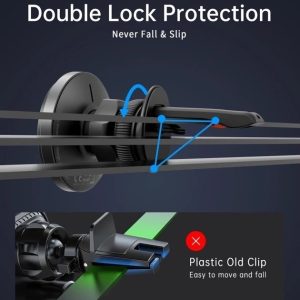 CHOETECH T205-F 15W Magnetic Car Charger Holder with LED Light (PC housing) - Image 6