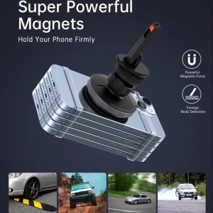 CHOETECH T205-F 15W Magnetic Car Charger Holder with LED Light (PC housing) - Image 7