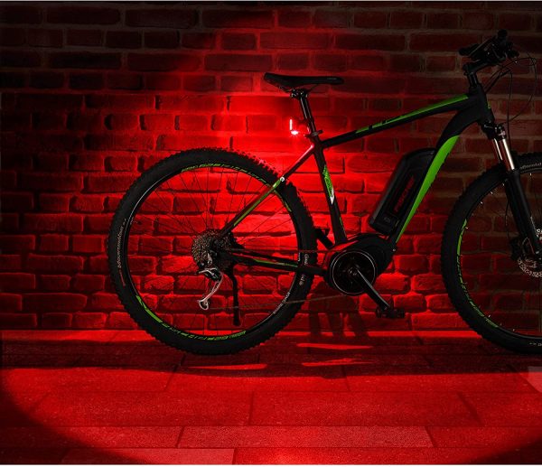 FischerBicycle Rear Light with 360 Floor Light for More Visibility and Protection, Rechargeable Battery - Image 5