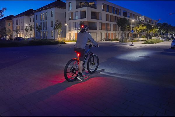 FischerBicycle Rear Light with 360 Floor Light for More Visibility and Protection, Rechargeable Battery - Image 6