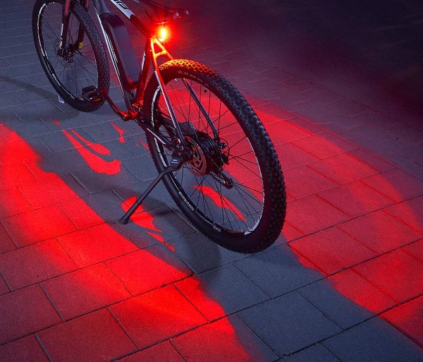 FischerBicycle Rear Light with 360 Floor Light for More Visibility and Protection, Rechargeable Battery - Image 12