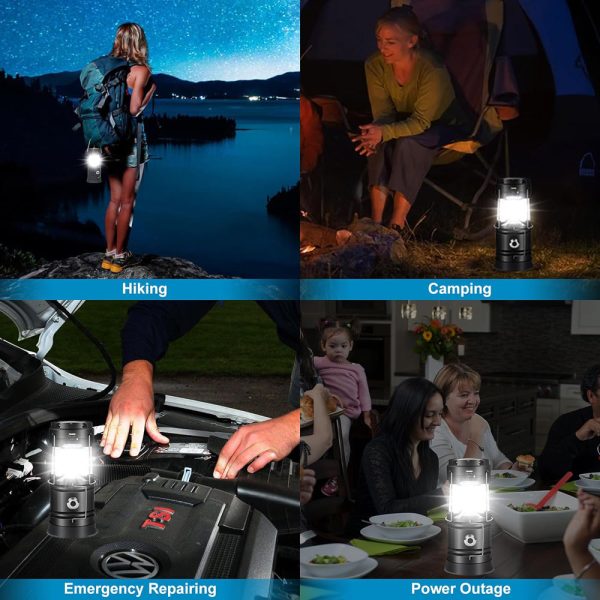 LED Camping Lamp Solar Powered Rechargeable USB Torch Waterproof Emergency Light Lantern - Image 6