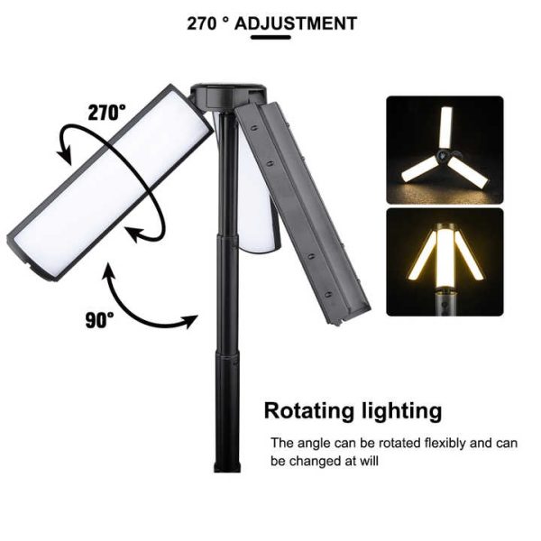 Multifunctional Telescopic Camping Lantern ? Portable LED Light with Adjustable Height and USB-C Charging (Up to 51.8 cm) - Image 3