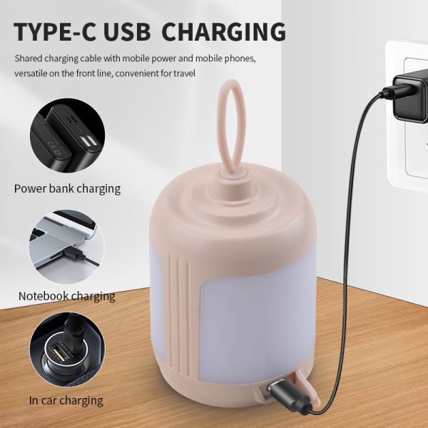 2PCS Compact Outdoor Camping Light with 4 Modes & Type-C Charging - 500LM, IPX4 Waterproo - Image 4
