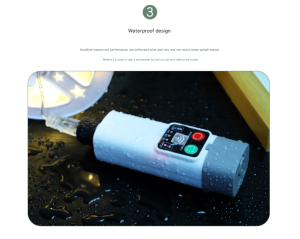 (100 lights in 10 meters color) Camping tent light kit - rechargeable power bank, spool light string, remote control - Image 6