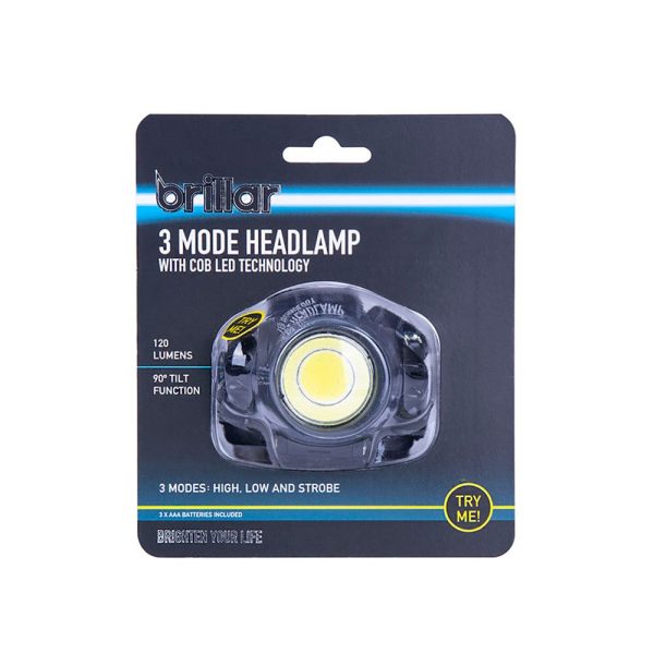 3 Mode Headlamp with COB LED Technology-Black/Blue - Image 6