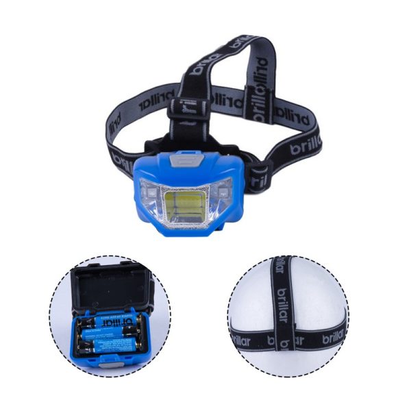 5 Mode Headlamp with COB LED Technology-Blue/Black - Blue - Image 4