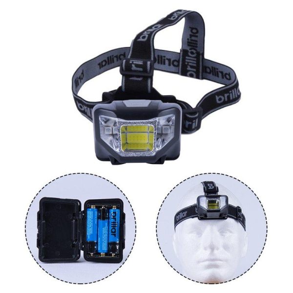 5 Mode Headlamp with COB LED Technology-Blue/Black - Blue - Image 5