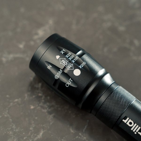 Aluminium 5-Mode Tactical LED Flashlight - Image 4