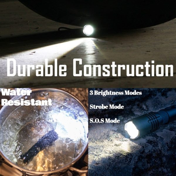 Aluminium 5-Mode Tactical LED Flashlight - Image 5