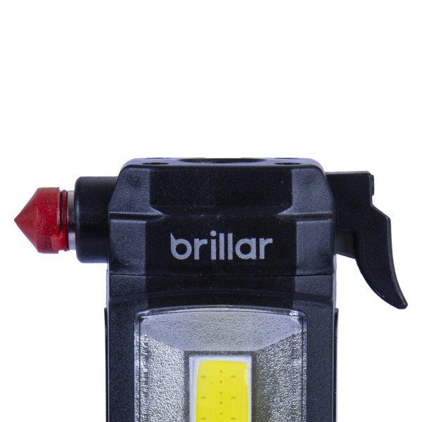 Brillar Emergency Torch, Seatbelt Cutter, Window Breaker - Black - Image 4