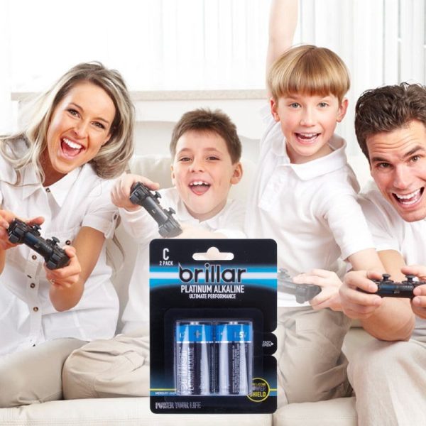 Brillar C Platinum Alkaline Batteries 2pk - Image 2