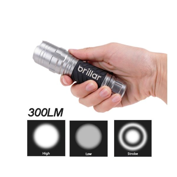 Brillar Mighty Mate Flashlight - 300 Lumen Battery Torch - Image 5