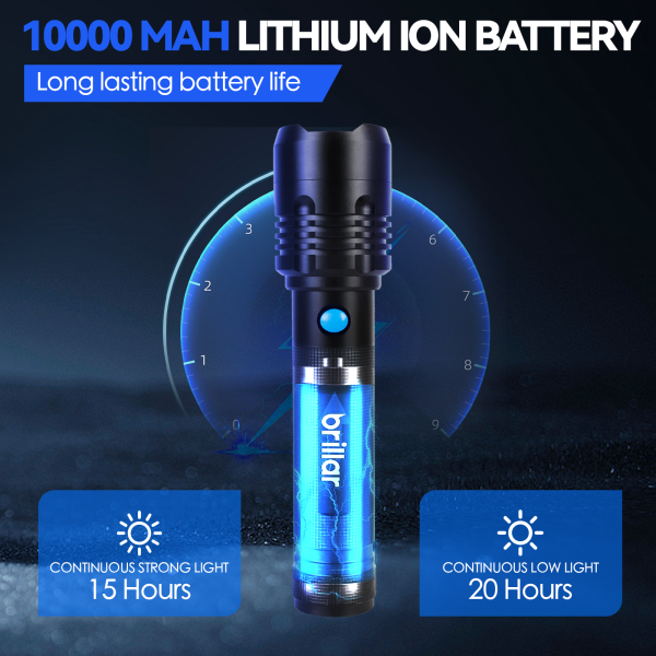 Brillar Commander - 4000 Lumen USB Rechargeable Torch - Image 4
