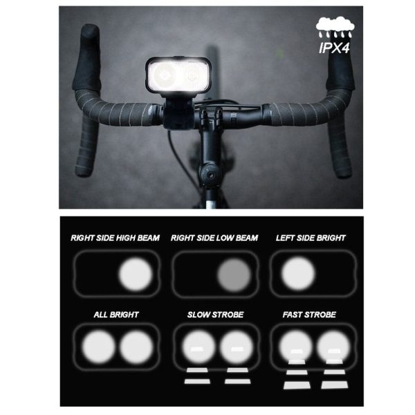 300 Lumen USB Rechargeable Multifunctional Bike Rider Light - Image 2