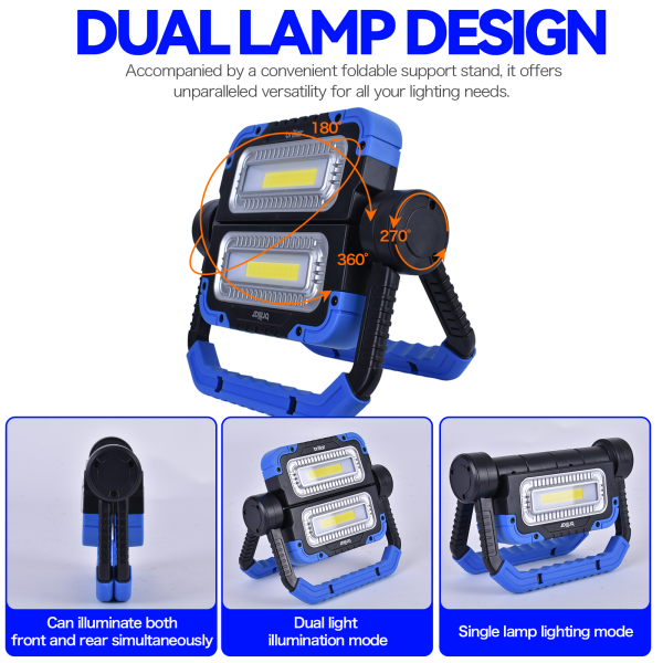 Brillar 600 Lumen Versatile 360? Rotating COB LED Work Lamp - Image 3
