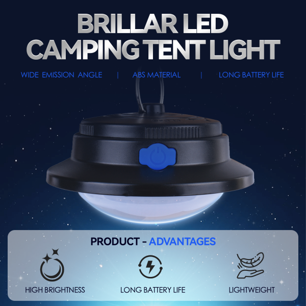 Brillar 150 Lumen LED Camping Tent Light - Image 3