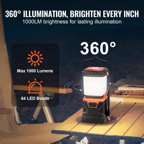VEVOR LED Camping Lantern Battery Powered All-in-one for Exceptional Experience - Image 3