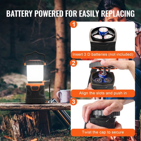 VEVOR LED Camping Lantern Battery Powered All-in-one for Exceptional Experience - Image 5