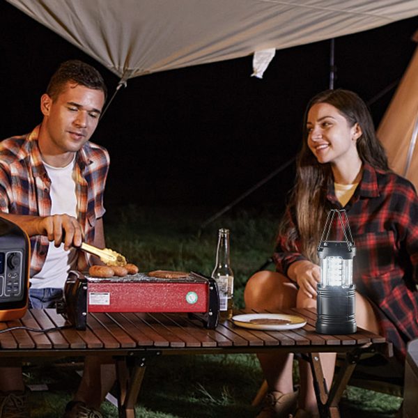 VEVOR LED Camping Lanterns Collapsible Battery Powered Flashlights Set of 4 - Image 8