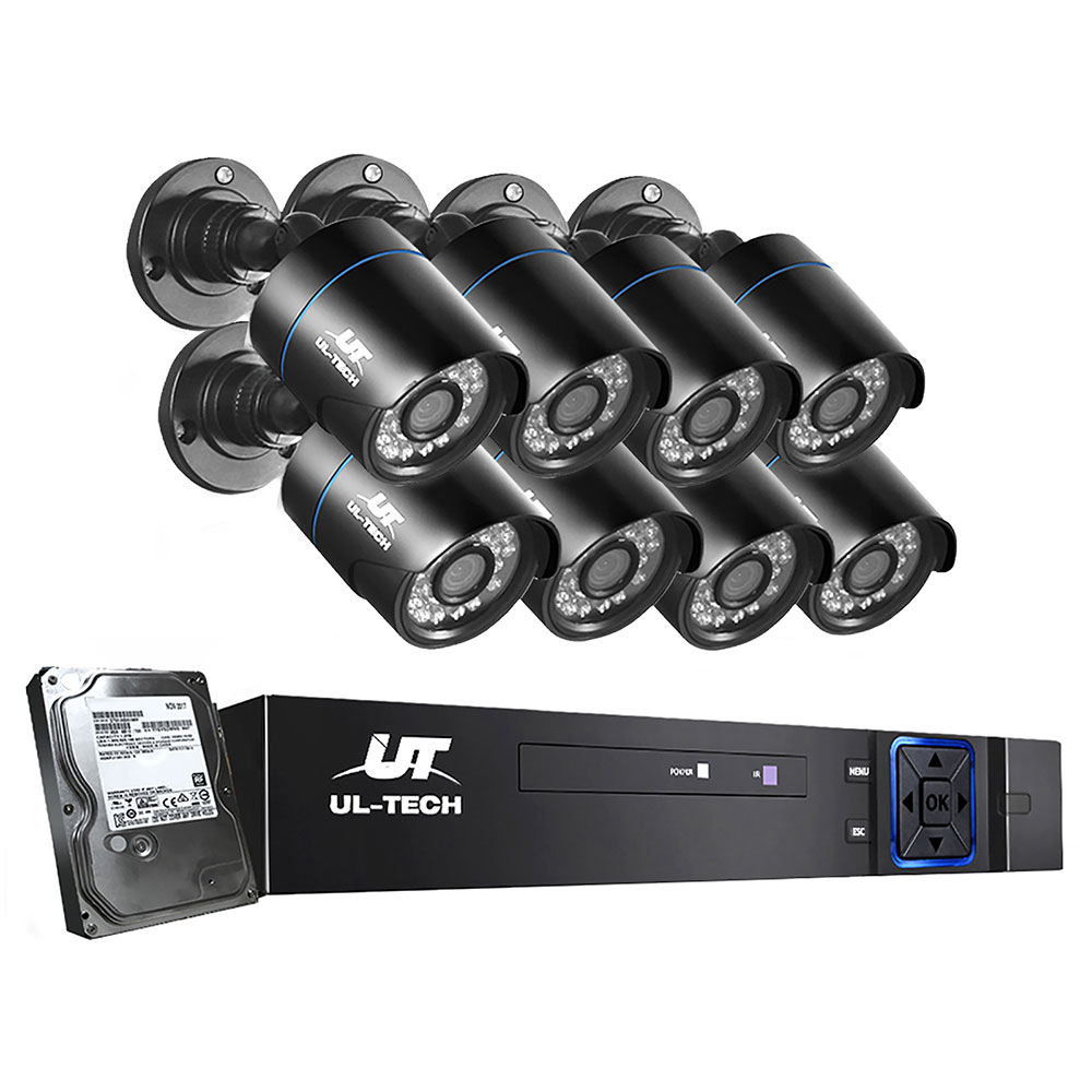 UL-tech CCTV Security System 8CH DVR 8 Cameras 4TB Hard Drive - Image 1