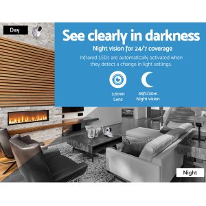 UL-tech 1080P Wireless IP Cameras Security WIFI Cam White (Copy) - Image 4