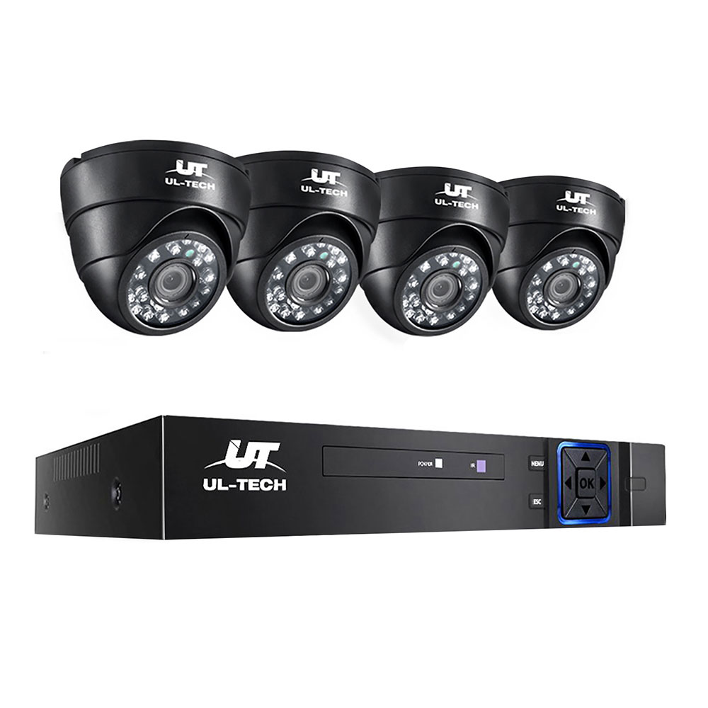 UL-tech CCTV Security System 4CH DVR 4 Cameras 1080p - Image 1