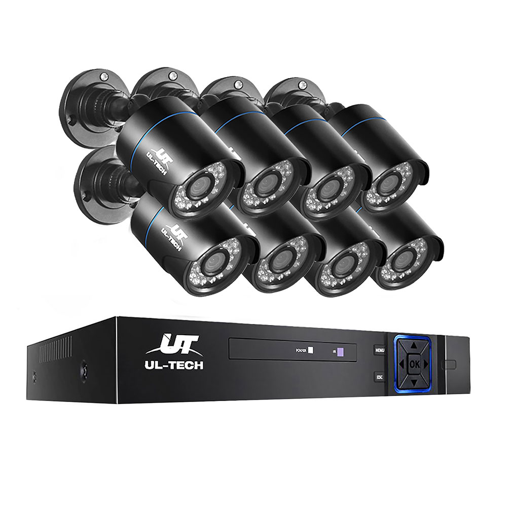 UL-tech CCTV Security System 8CH DVR 8 Cameras 1080p - Image 1
