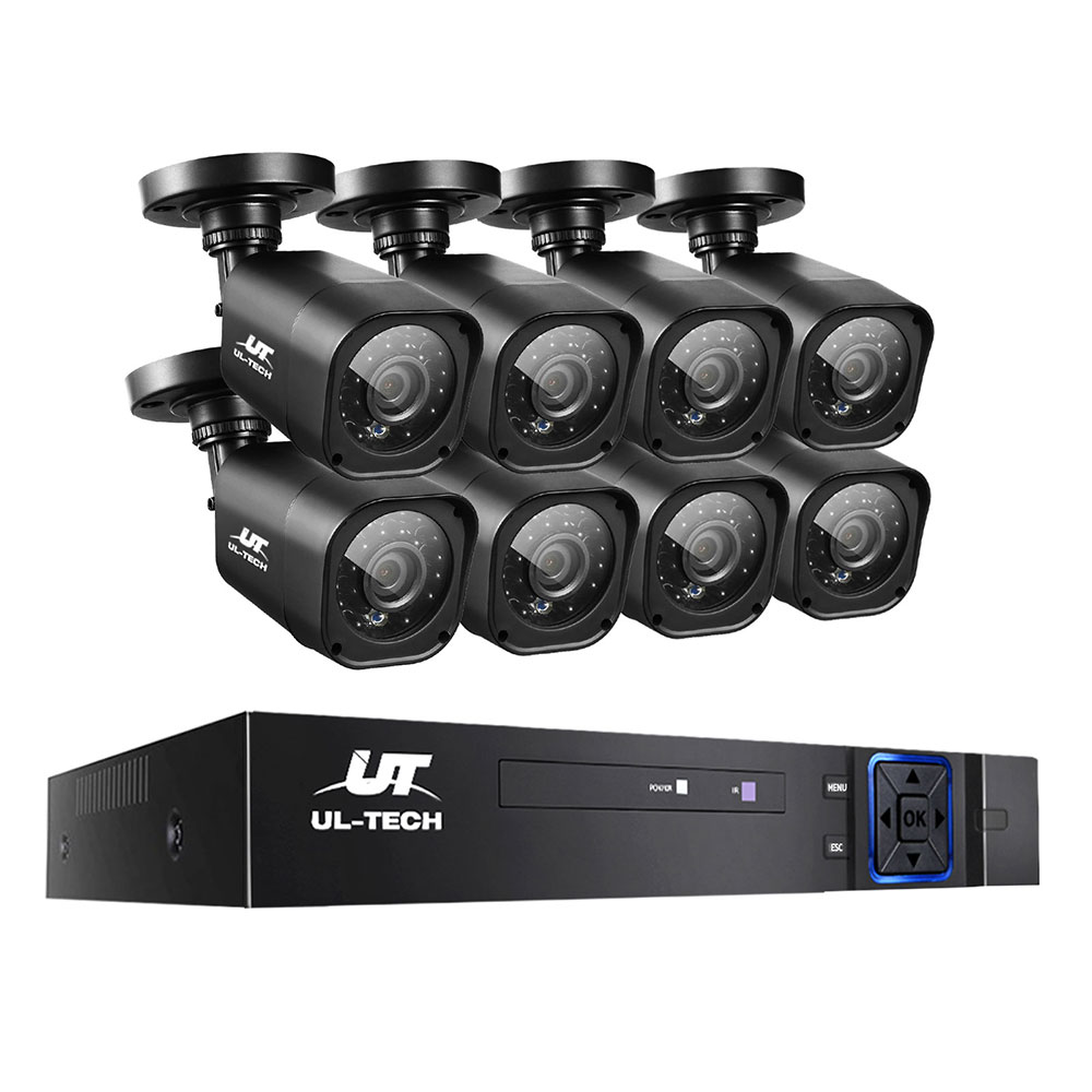 UL-tech CCTV Security System 8CH DVR 8 Cameras 1080p - Image 1