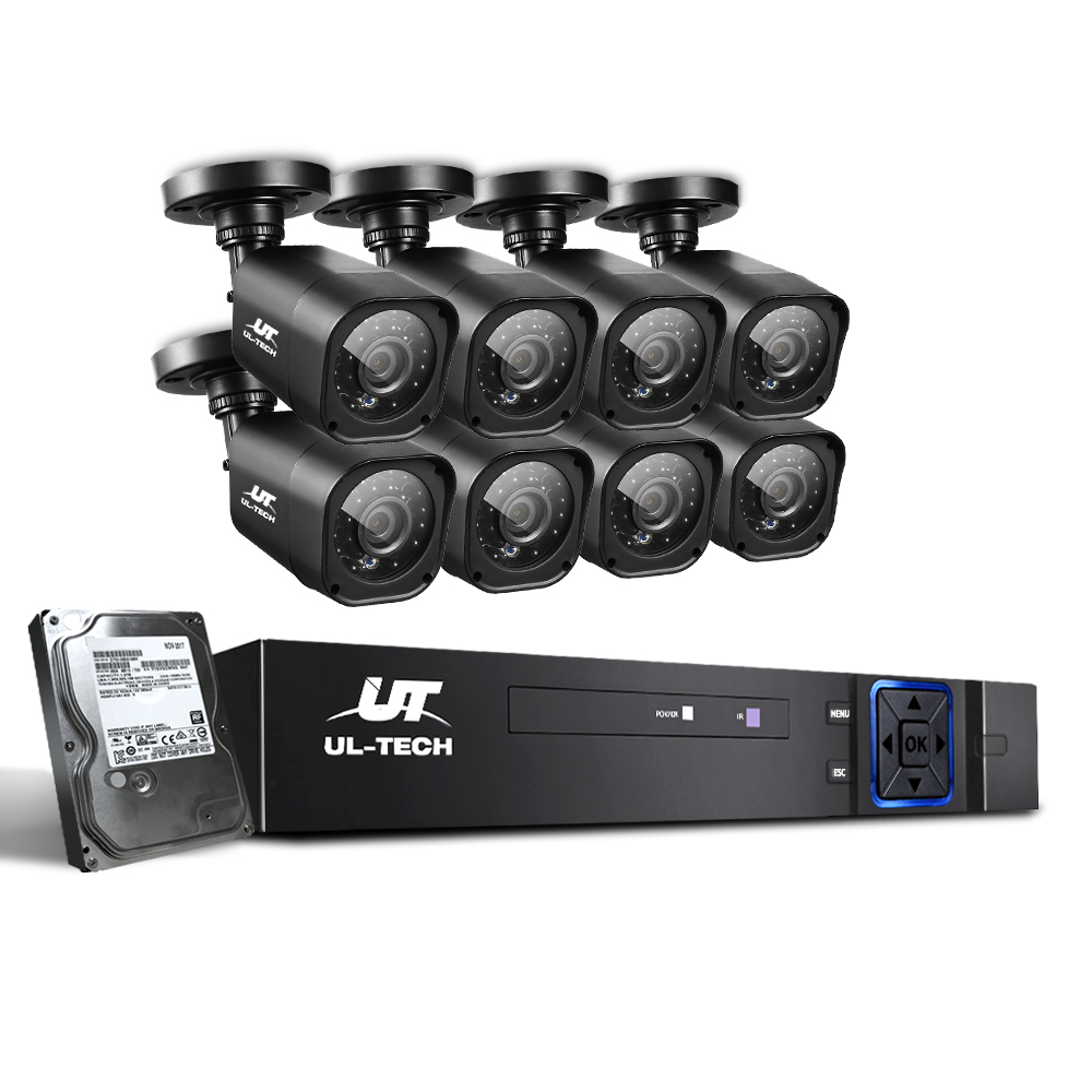 UL-tech CCTV Security System 8CH DVR 8 Cameras 2TB Hard Drive - Image 1