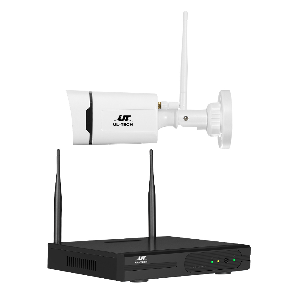 UL-tech Wireless CCTV Security System 8CH NVR 3MP 4 Square Cameras - Image 4