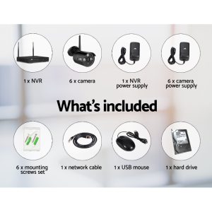 UL-tech Wireless CCTV Security System 8CH NVR 3MP 6 Bullet Cameras - Image 4