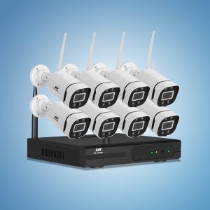 UL-tech Wireless CCTV Security System 8CH NVR 3MP 8 Square Cameras - Image 8