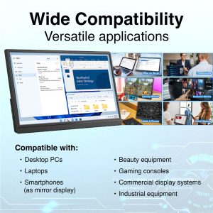 Laser 15.6 Portable Monitor with touch screen - Image 7