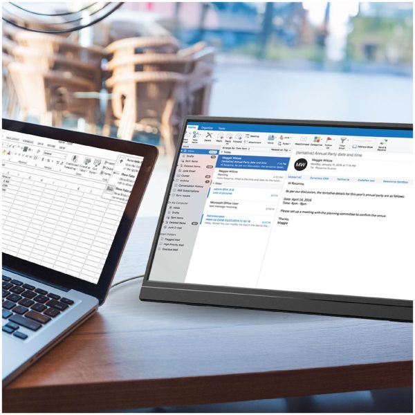 Laser 15.6 Portable Monitor with touch screen