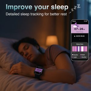 V-Fitness Smart Watch GPS and 2.1 inch Black - Image 2