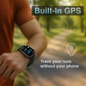 V-Fitness Smart Watch GPS and 2.1 inch Black - Image 4