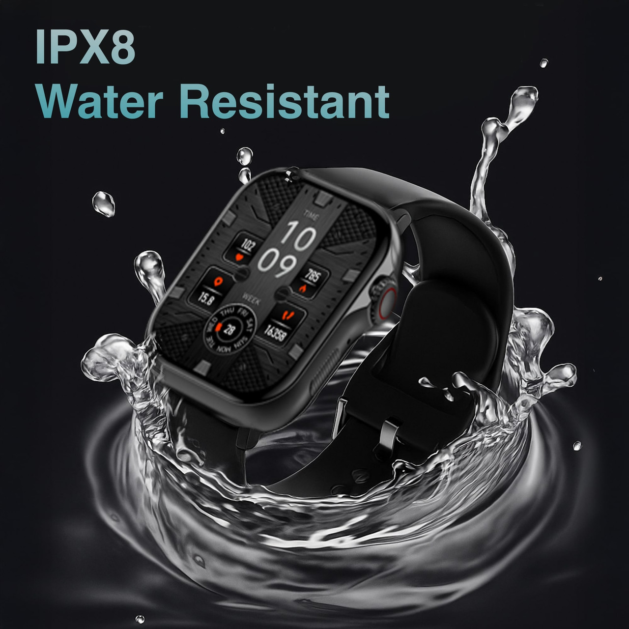 V-Fitness Smart Watch GPS and 2.1 inch Black - Image 6