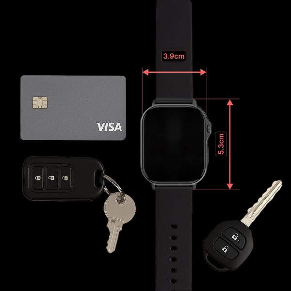 V-Fitness Smart Watch GPS and 2.1 inch Black