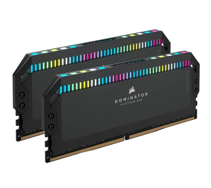 Corsair DOMINATOR® Platinum RGB 64GB (4x16GB) DDR5 UDIMM 6600Mhz C32 1.1V Black Desktop PC Gaming Memory - Image 1