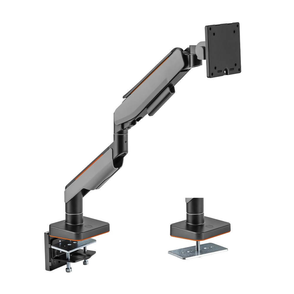 BRATECK Single Heavy-Duty Gaming Monitor Arm Fit Most 17