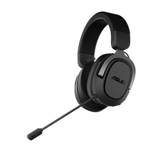 ASUS TUF GAMING H3 WIRELESS Gaming Headset Gun Metal, 2.4 GHz USB-C, 7.1 Surround Sound, Deep Bass, Lightweight, 25m 15 Hours, PC PlayStation 5 Switch