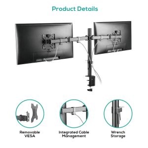 activiva ErgoLife Dual Monitor Screen Double Joint Monitor Arm - Image 4