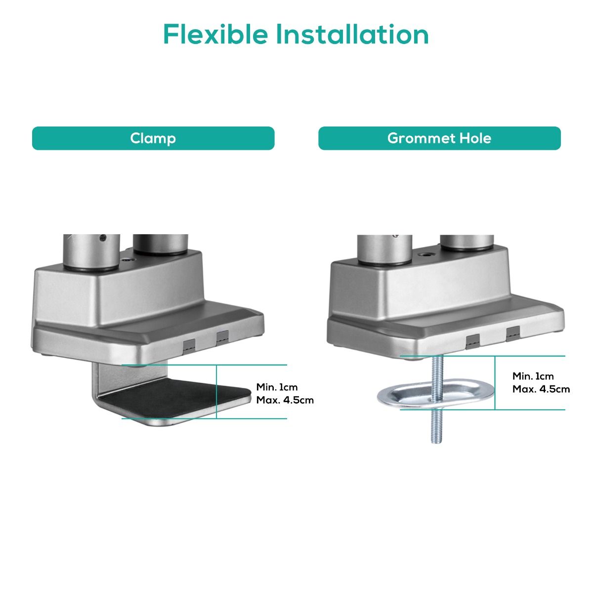 activiva Heavy Duty Dual Monitor Screen Gas Spring Monitor Arm - Image 5