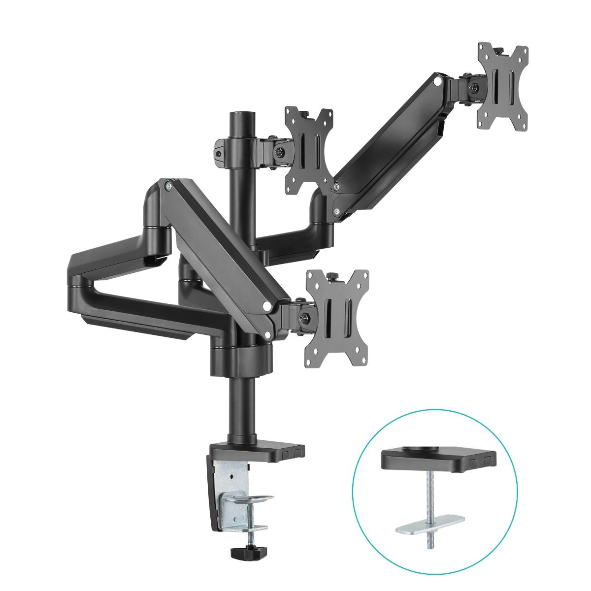 activiva ErgoLife Triple Monitor Screen Gas Spring Monitor Arm - Image 1